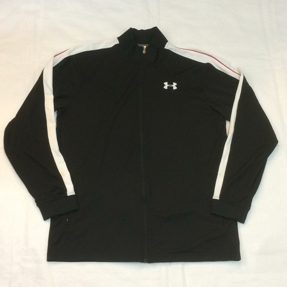 black and white under armour jacket